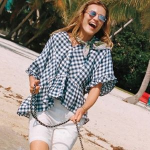 Anthropologie Maeve Gingham Blouse